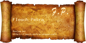 Flesch Petra névjegykártya